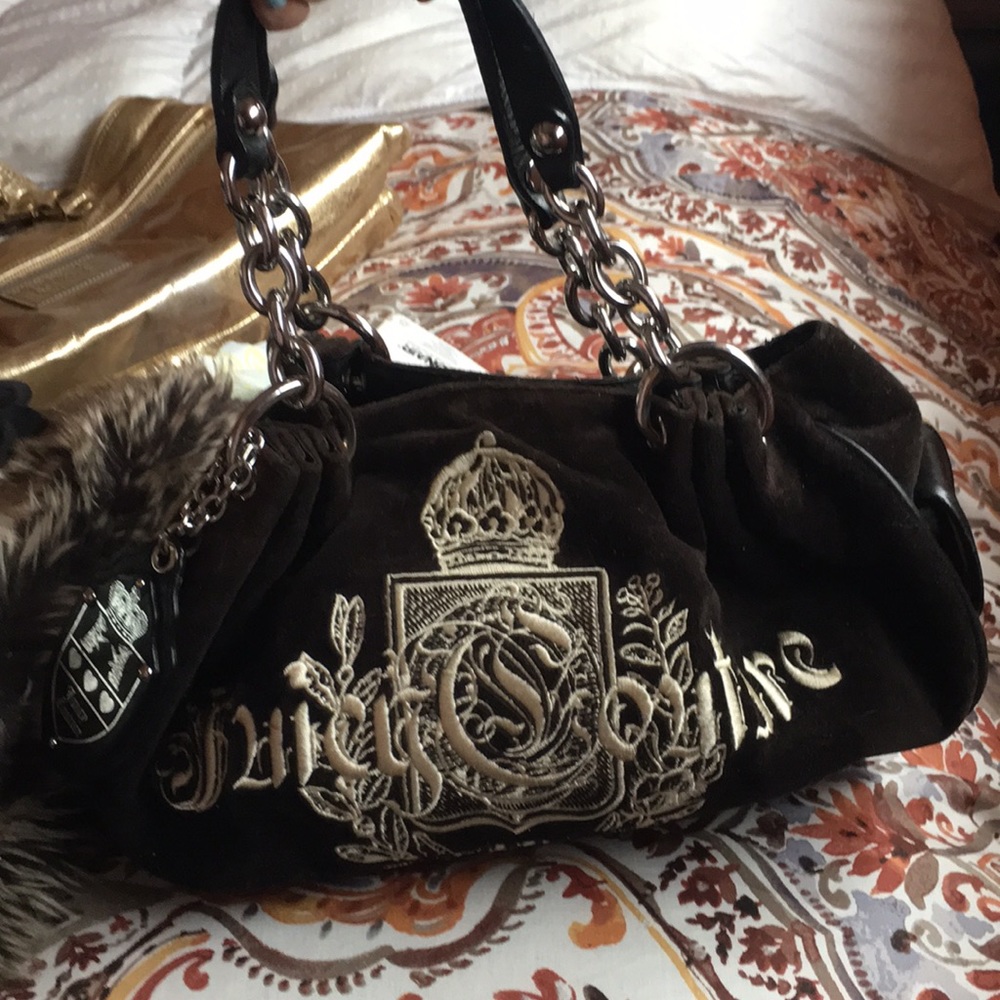 Velour juicy couture bag